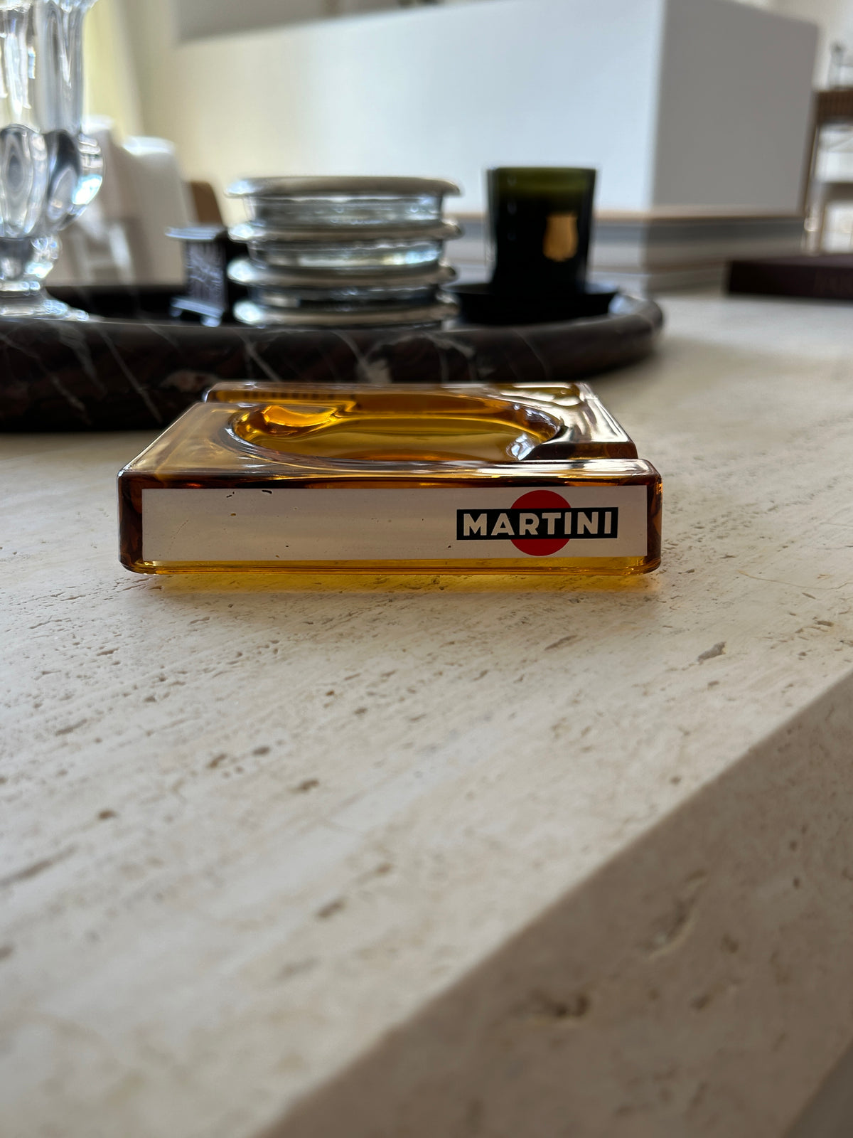Amber Martini Ashtray | Collectors Gene Vintage Finds