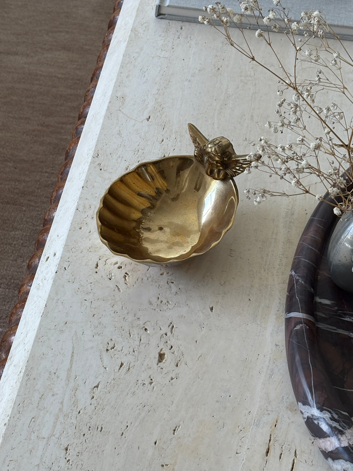 Cherub Catchall Bowl in Solid Brass | Collectors Gene