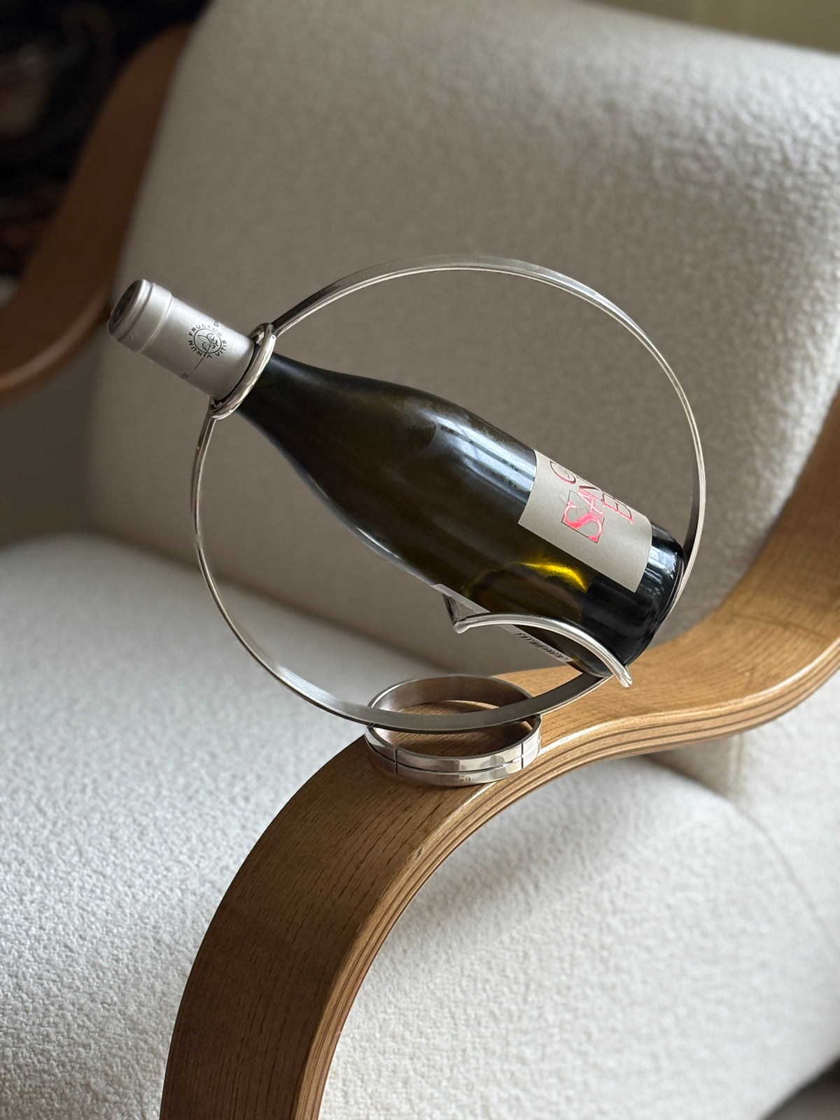 Christofle Vertigo Sculptural Wine Bottle Holder | Collectors Gene
