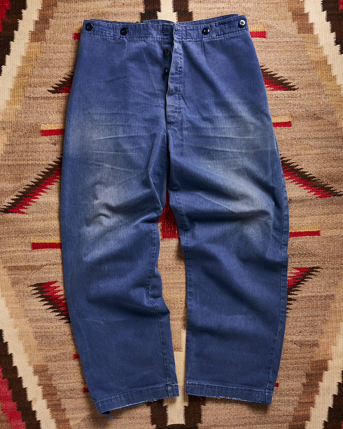 French Indigo Belt Back Pants | Doug Bihlmaier