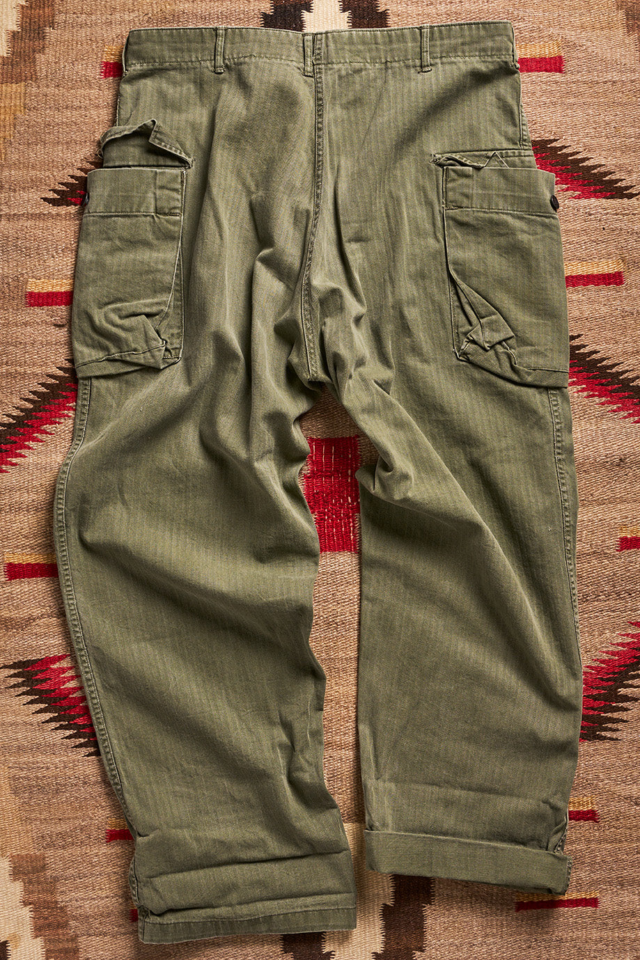 Green Herringbone Twill Pants | Doug Bihlmaier