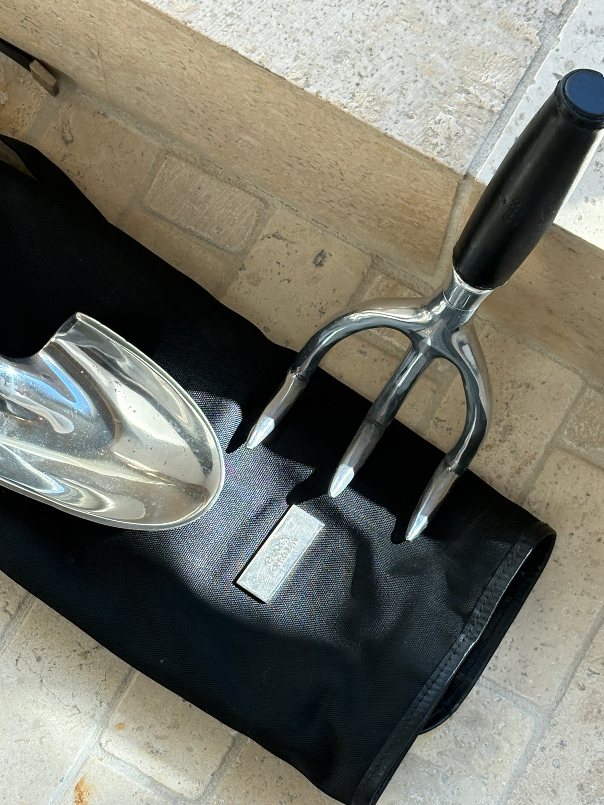 Gucci Garden Leather Cultivator & Trowel Tools Set with Travel Bag | Collectors Gene