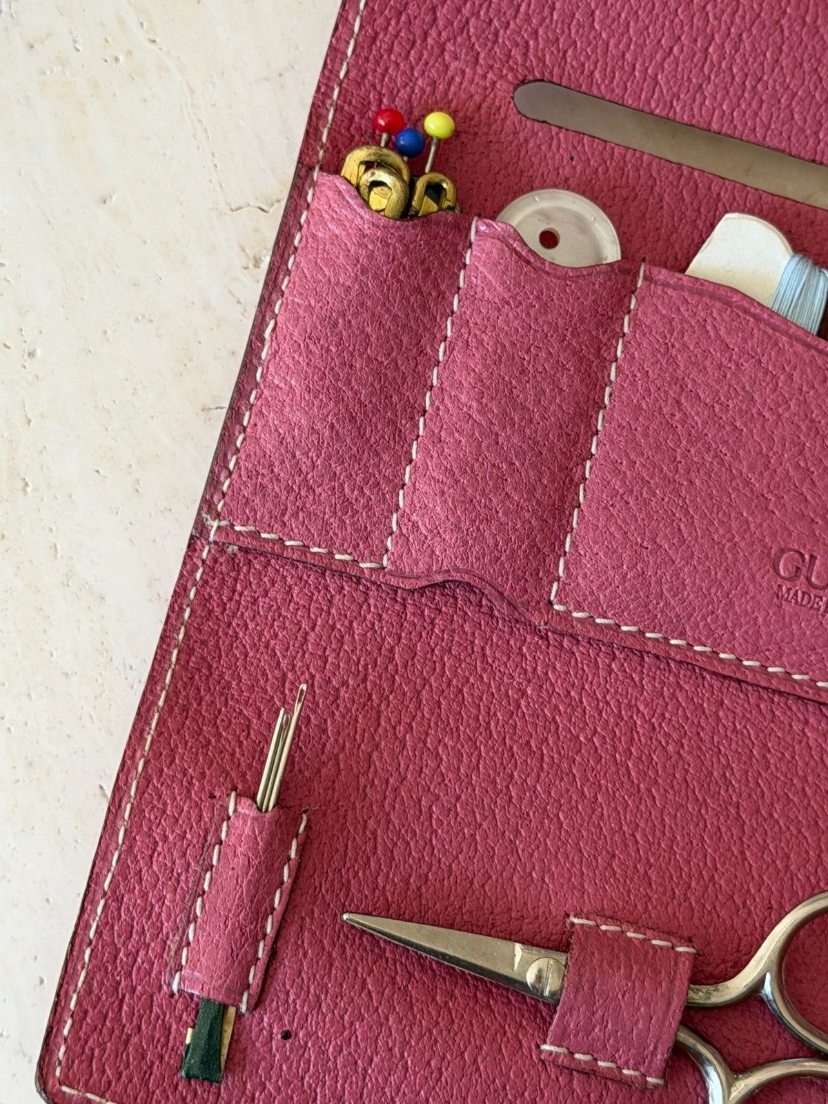 Gucci Leather Sewing Kit with Case | Collectors Gene