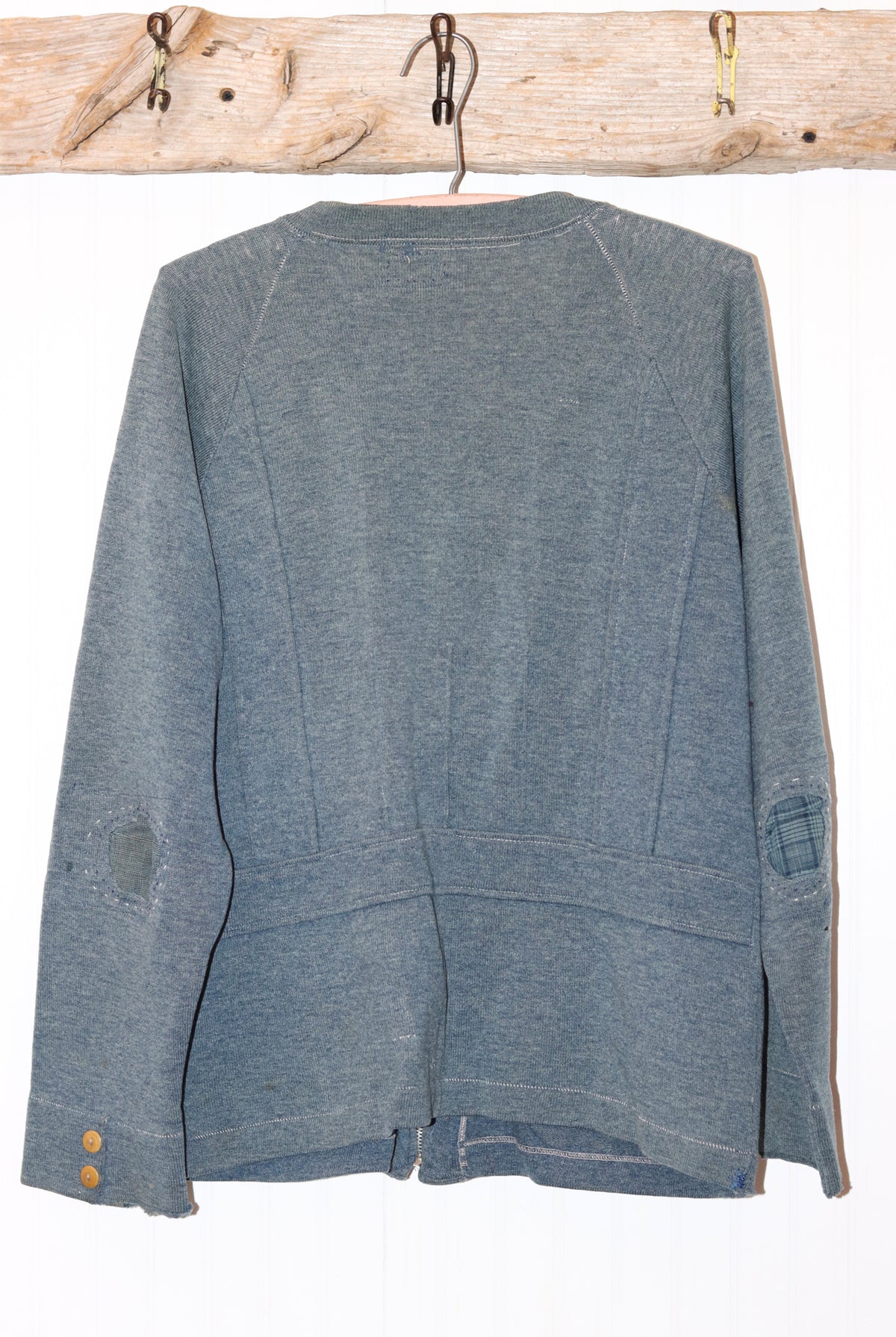 Heather Zip Cardigan with Button Sleeves | Doug Bihlmaier