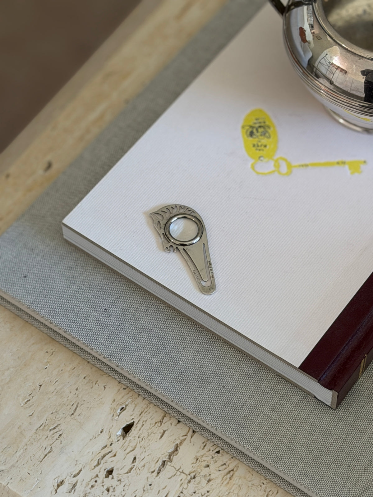 Hermes Cheval Horse Head Magnifying Glass Bookmark with Box | Collectors Gene