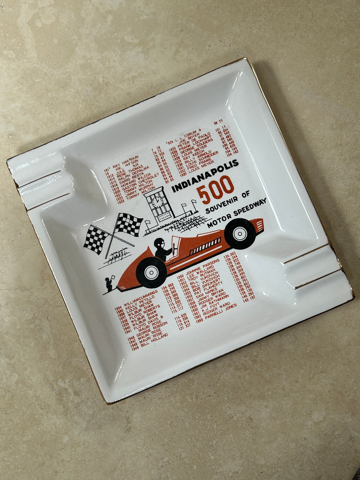 Indy 500 Vintage Ashtray Vide Poche | Collectors Gene Rare Collectibles