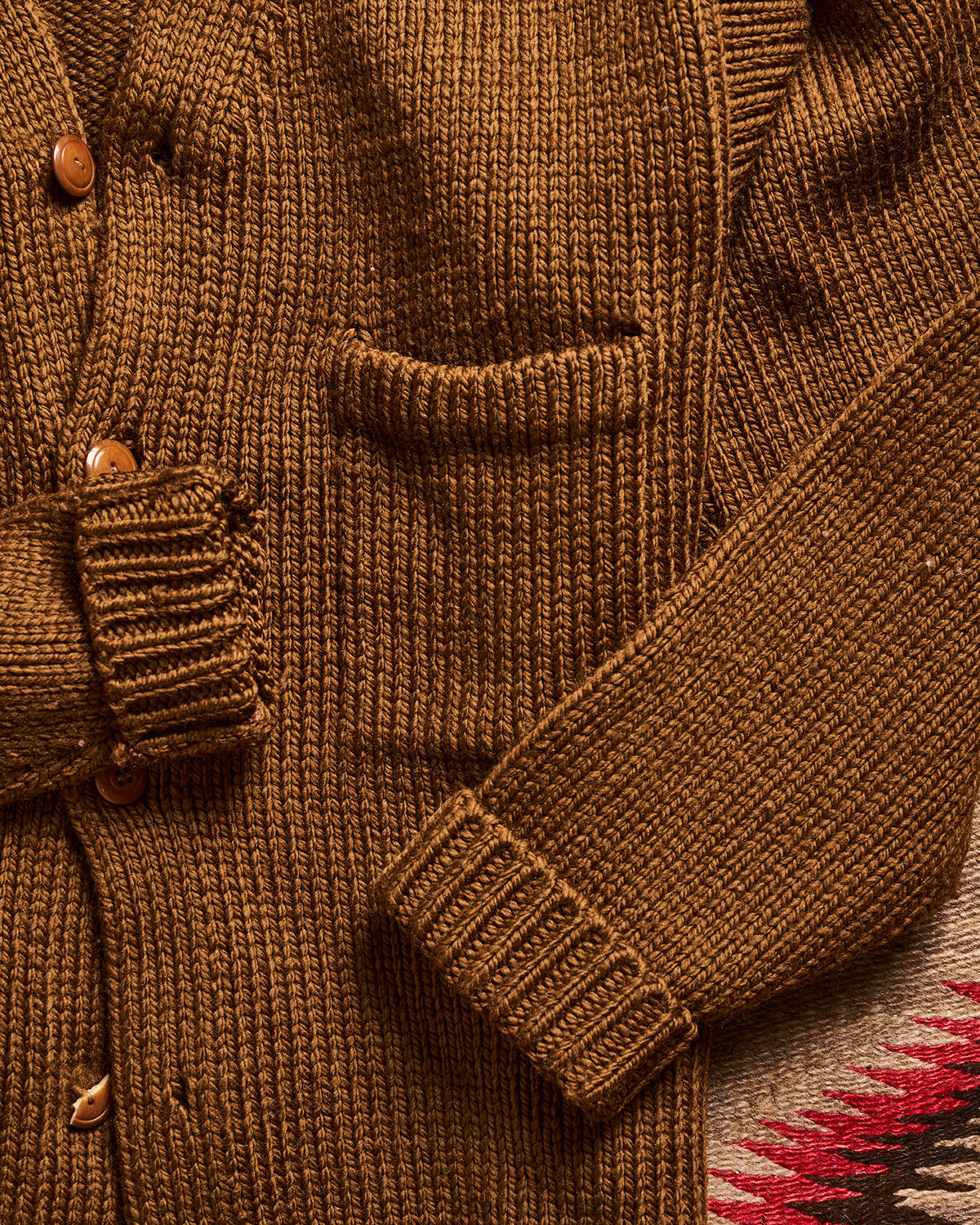 RRL Ralph Lauren Brown Cardigan | Doug Bihlmaier
