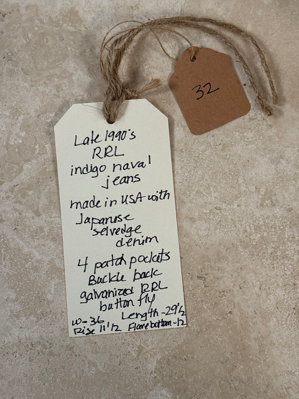 RRL Ralph Lauren Indigo Naval Jeans | Doug Bihlmaier