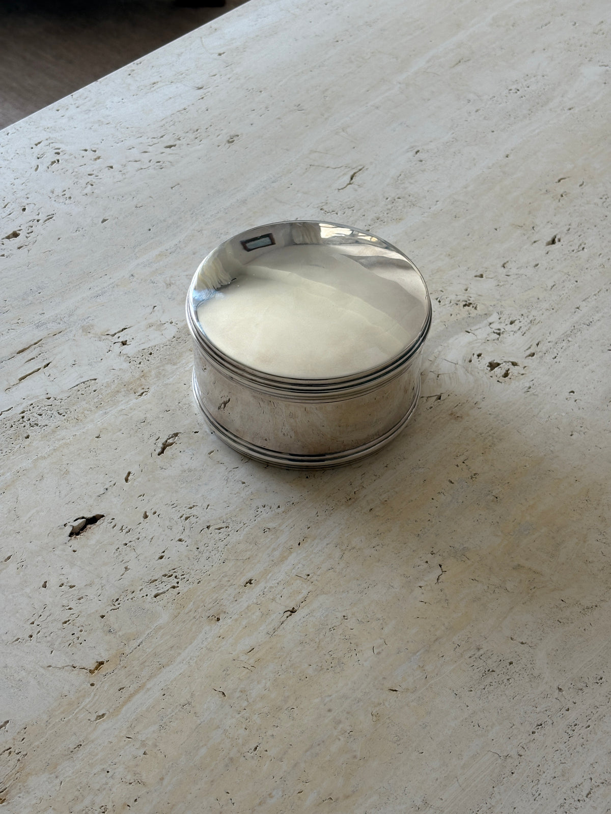 Ralph Lauren Silver-Plated Hinged Round Box | Collectors Gene Rare Finds