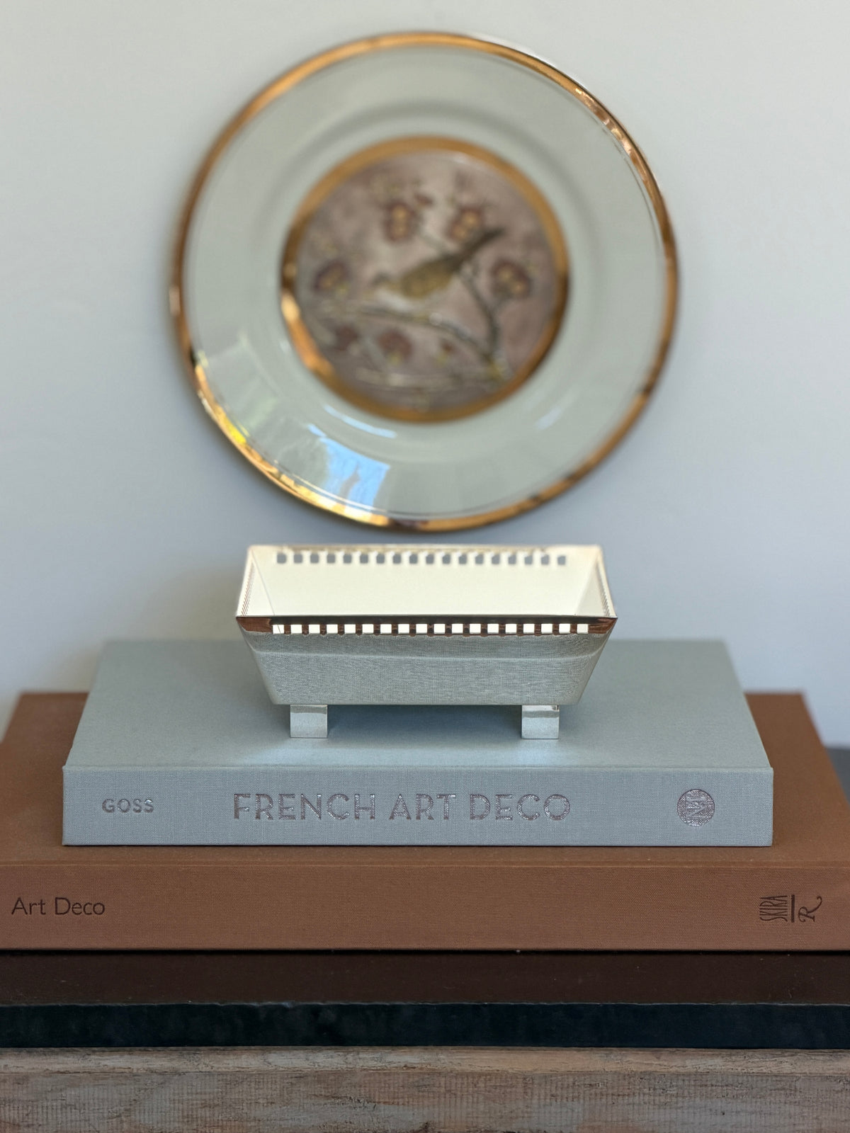 Richard Meier for Swid Powell Silver Plated Square Footed Bowl Italy c.1980s | Collectors Gene