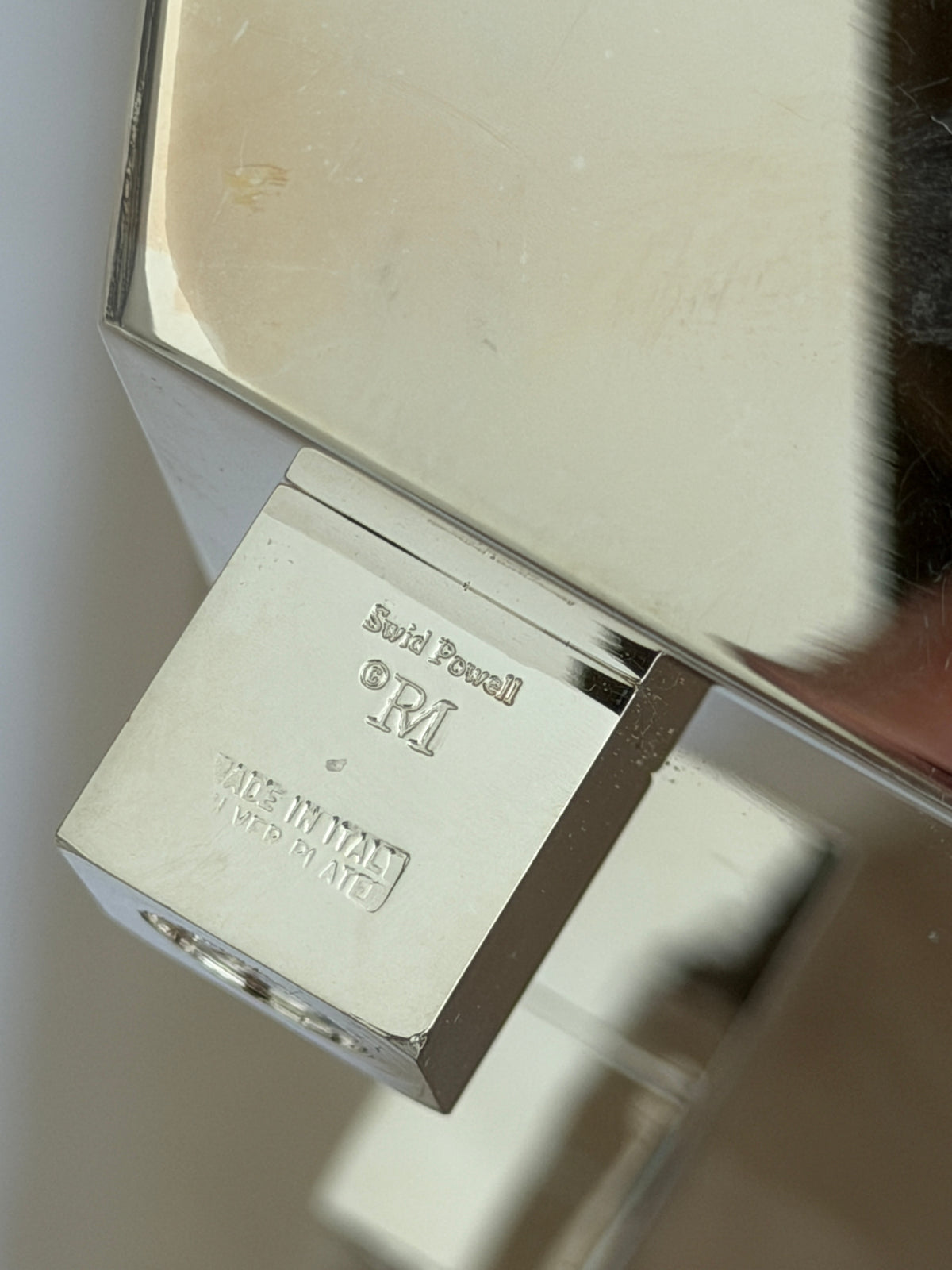 Richard Meier for Swid Powell Silver Plated Square Footed Bowl Italy c.1980s | Collectors Gene