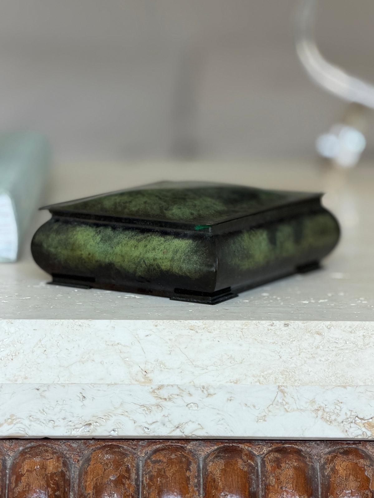 Art Deco Danish Bronze Humidor Box by Holger Fridericias | Collectors Gene