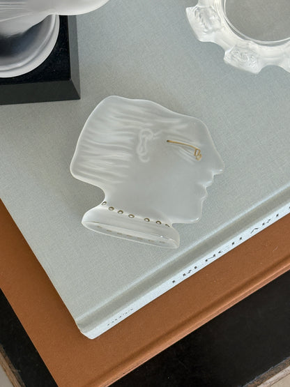 Art Deco Kallisti Sculpture in Clear by Alekos Fassianos for Daum France | Collectors Gene