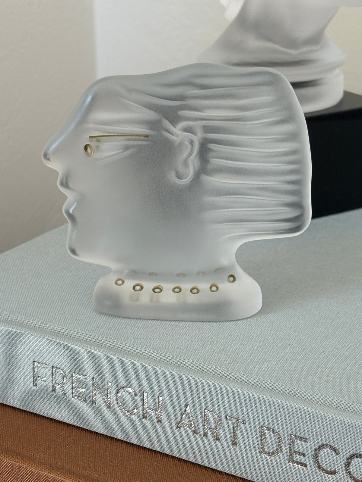 Art Deco Kallisti Sculpture in Clear by Alekos Fassianos for Daum France | Collectors Gene