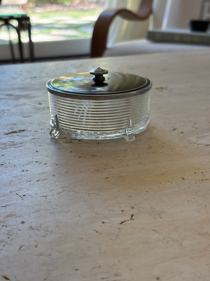 Art Deco Style Lidded Glass Box | Rare &amp; Collectible at Collectors Gene