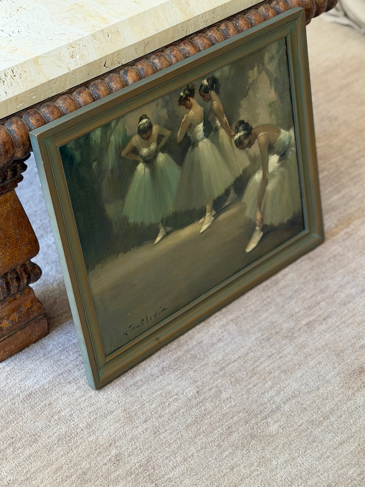 Ballerinas Oil Painting by Juan Giralt-Lerin | Collectors Gene