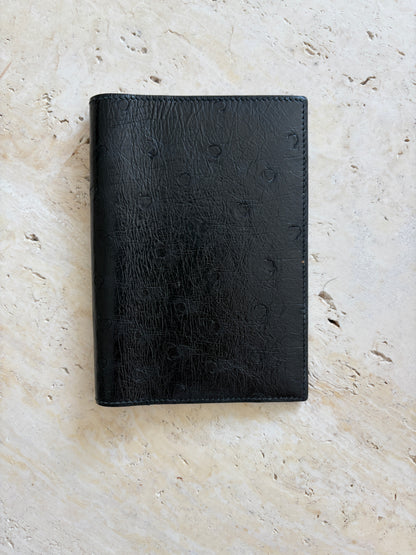 Black Hermès Ostrich GM Agenda Cover | Rare &amp; Collectible at Collectors Gene