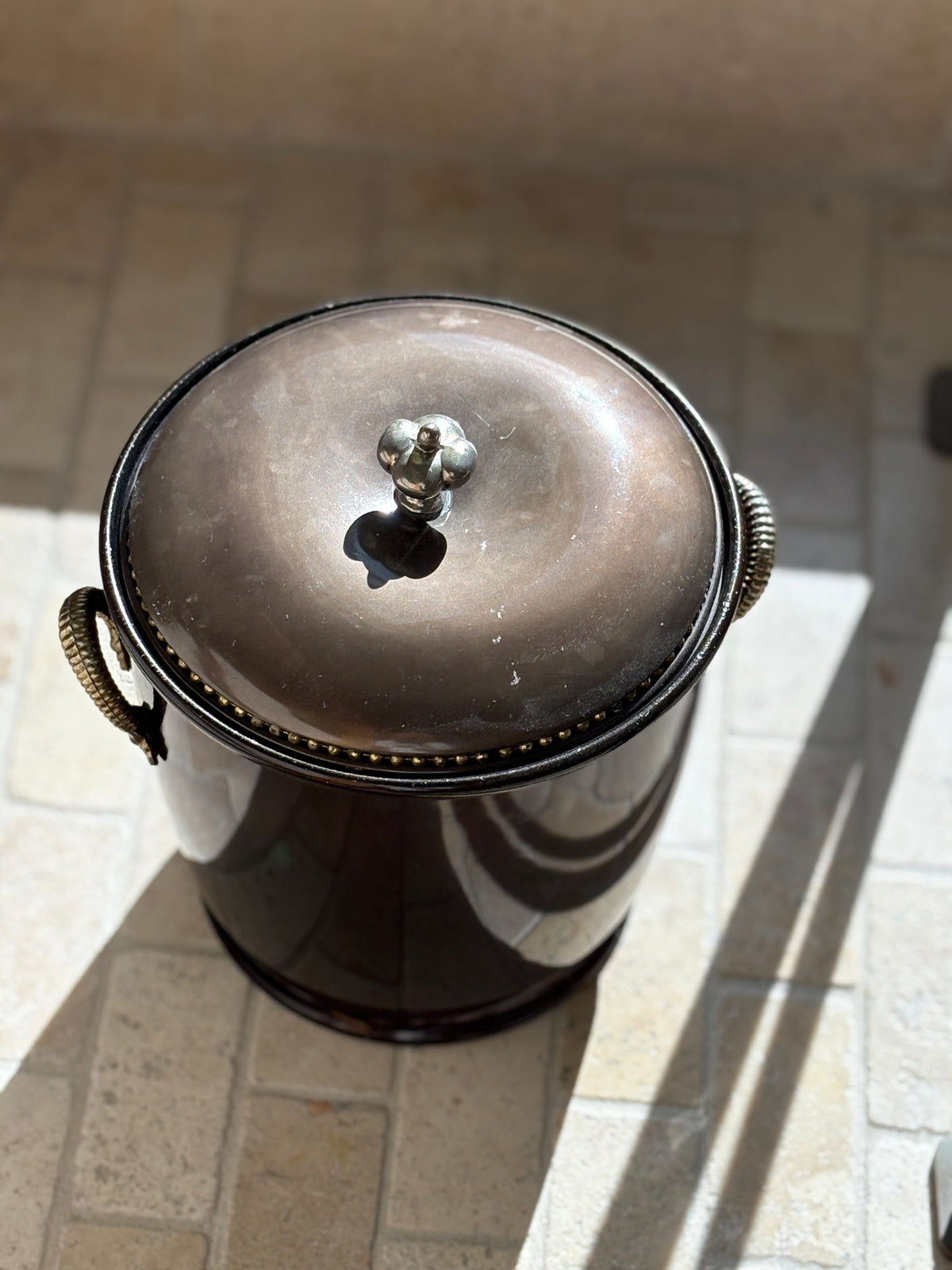 Bronze and Brass Accented Champagne Bucket | Collectors Gene