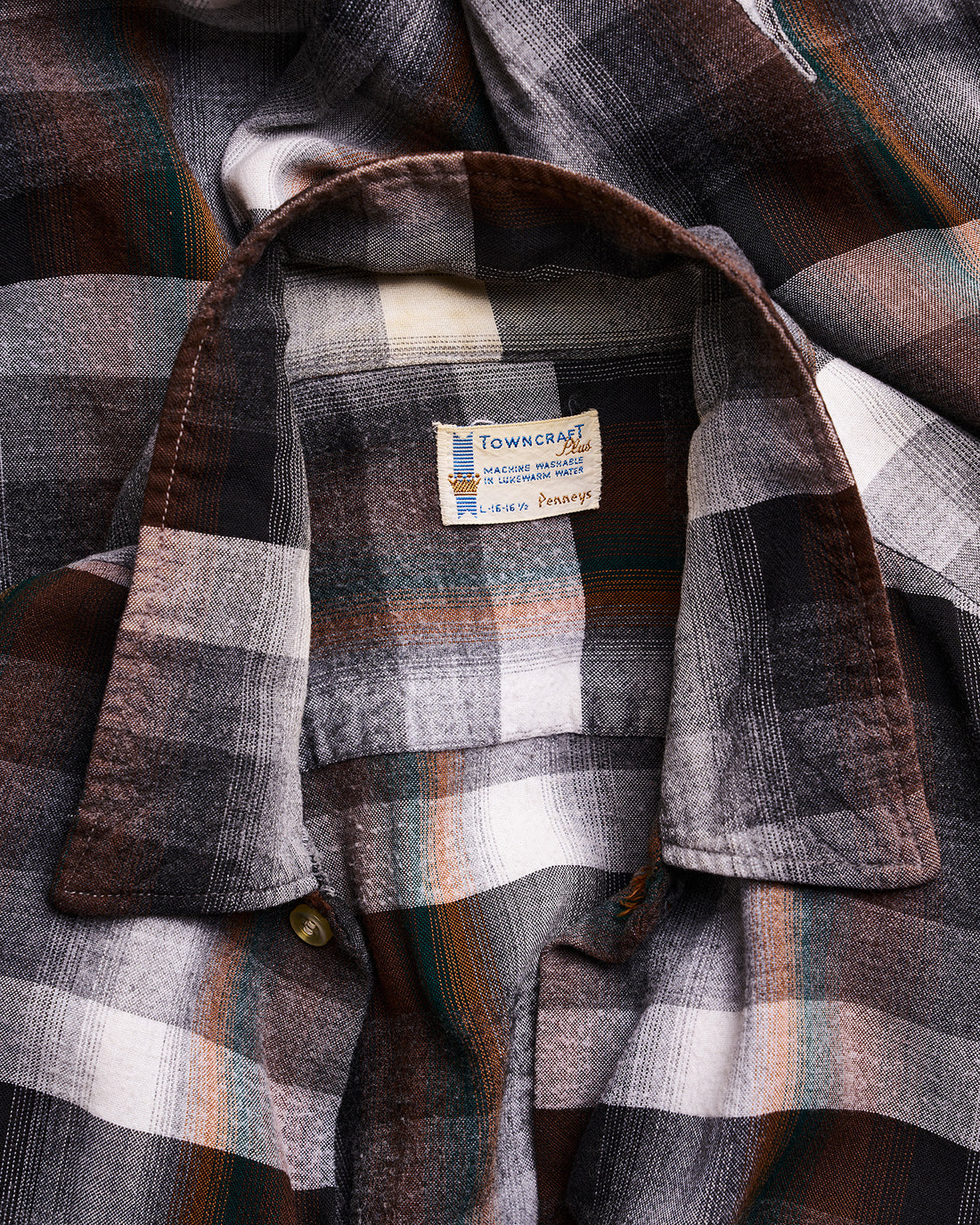Brown Towncraft Plus Penneys Plaid Shirt | Doug Bihlmaier