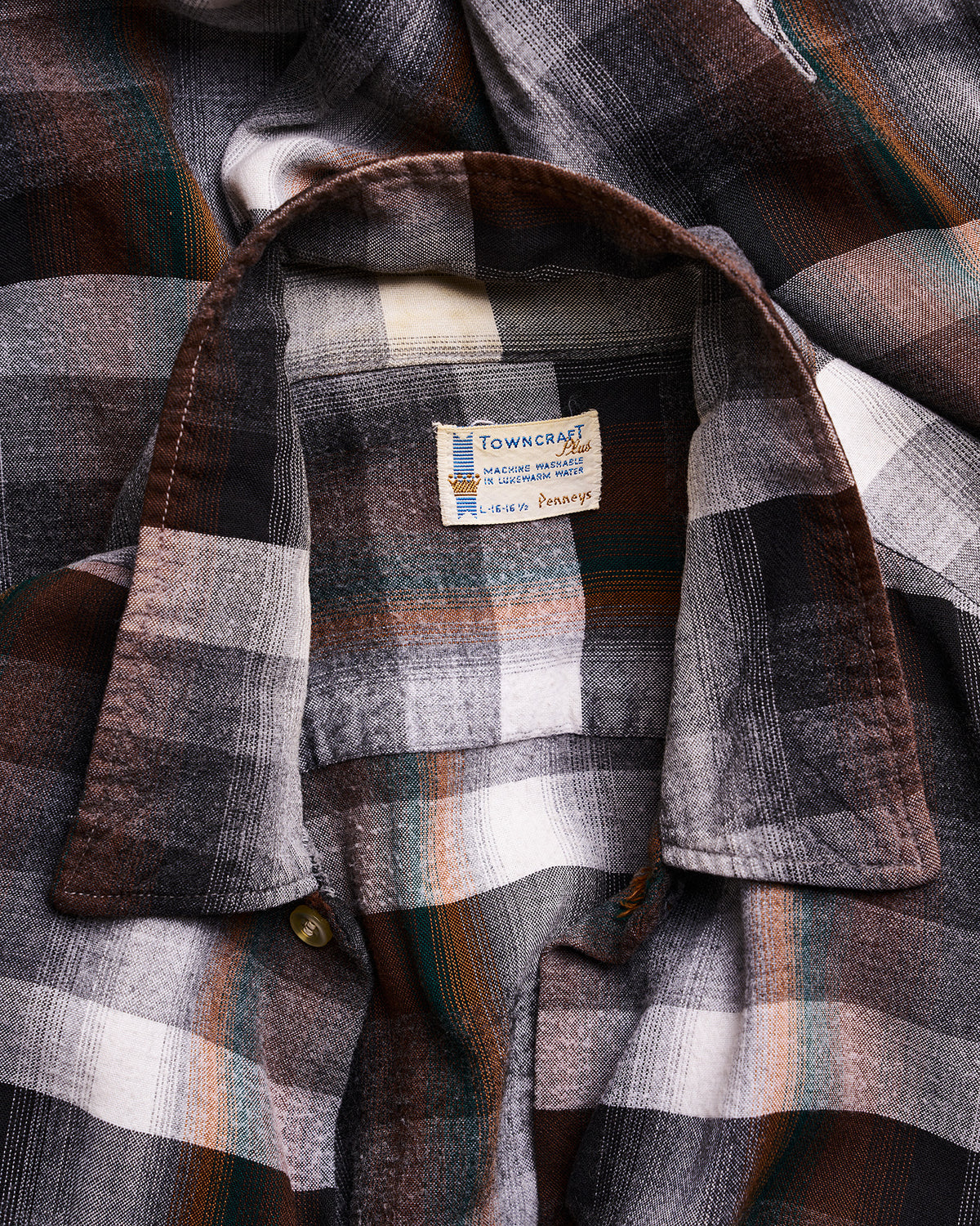 Brown Towncraft Plus Penneys Plaid Shirt | Doug Bihlmaier