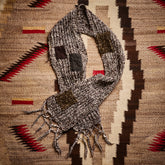 Brown & White Patched Scarf | Doug Bihlmaier