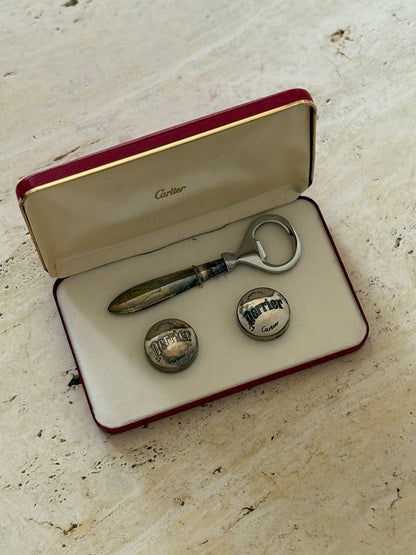 Cartier Perrier Sterling Silver Box ed Set | Collectors Gene