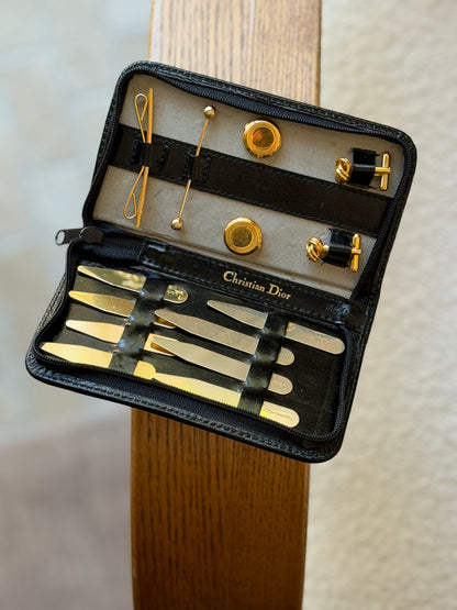 Christian Dior Cufflink Collar Stay Tie Bar Set | Collectors Gene