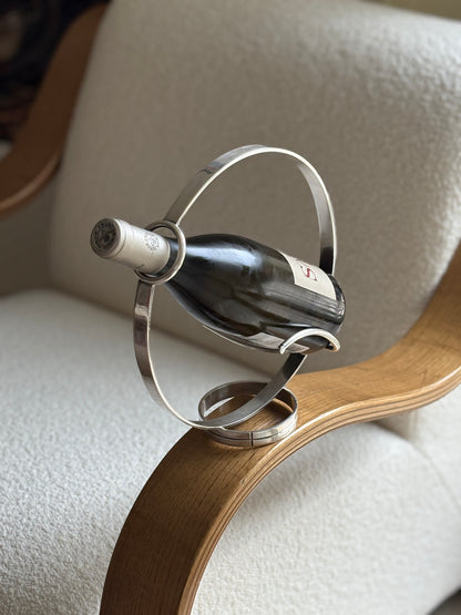 Christofle Vertigo Sculptural Wine Bottle Holder | Collectors Gene