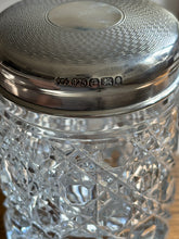 Crystal & Sterling Silver Guilloche Engine Turned Lidded Jar - Birmingham | Collectors Gene