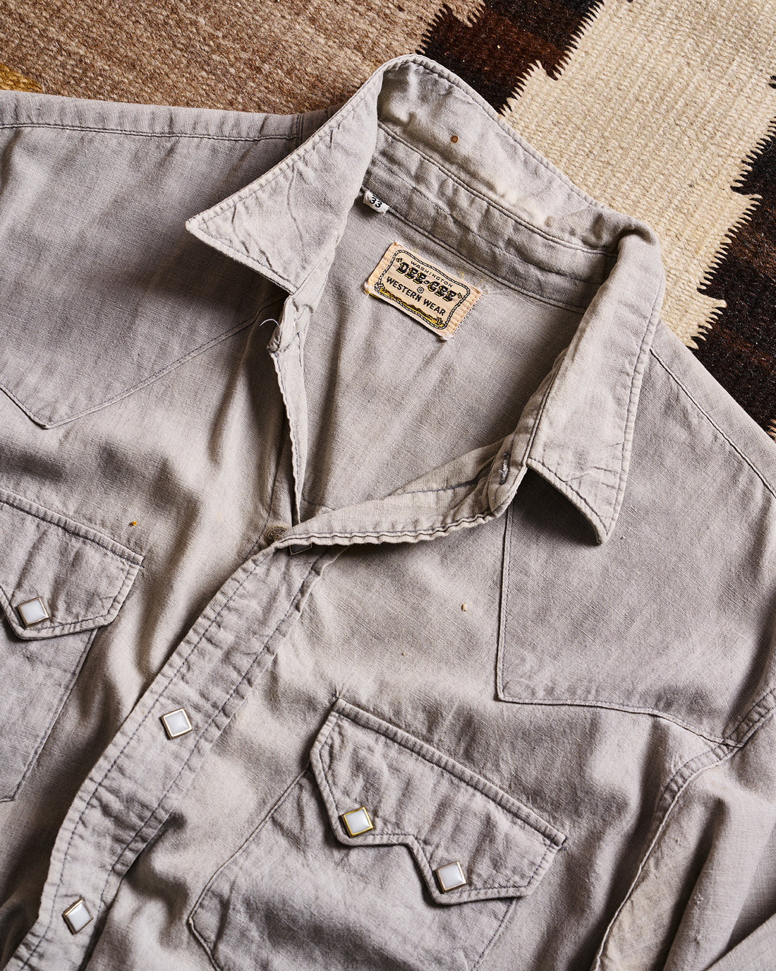 Dee Cee Western Wear Gray Shirt | Doug Bihlmaier