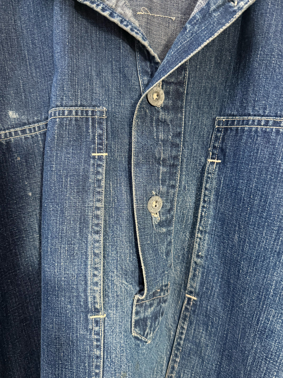 Denim Smock with Large Front Pockets | Doug Bihlmaier