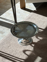 Engine Turned Pedestal Cake Stand 12" - England c. 1960 | Collectors Gene