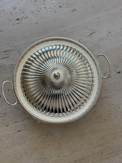 English Silver-Plated Pyrex Serving Dish | Rare &amp; Collectible at Collectors Gene
