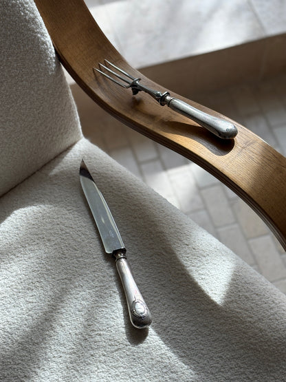 French Carving Set with Bird Hand Guard by Philippe Berthier | Collectors Gene