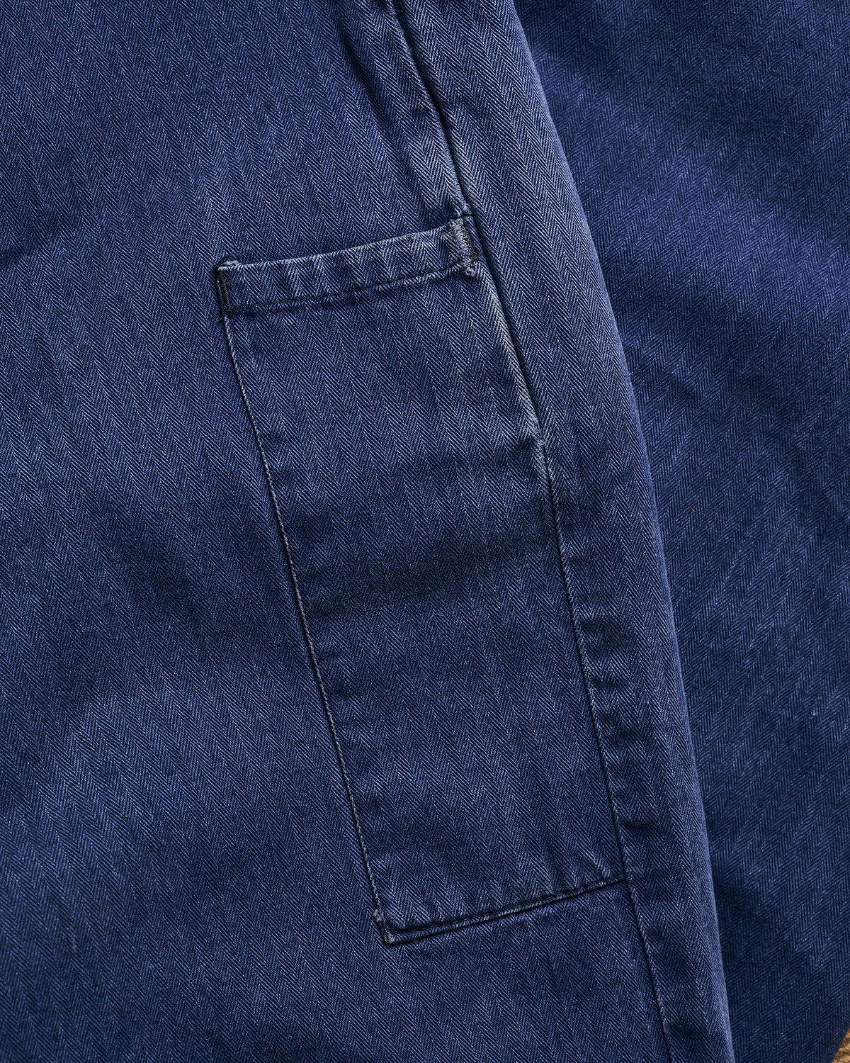 French Indigo Belt Back Pants | Doug Bihlmaier
