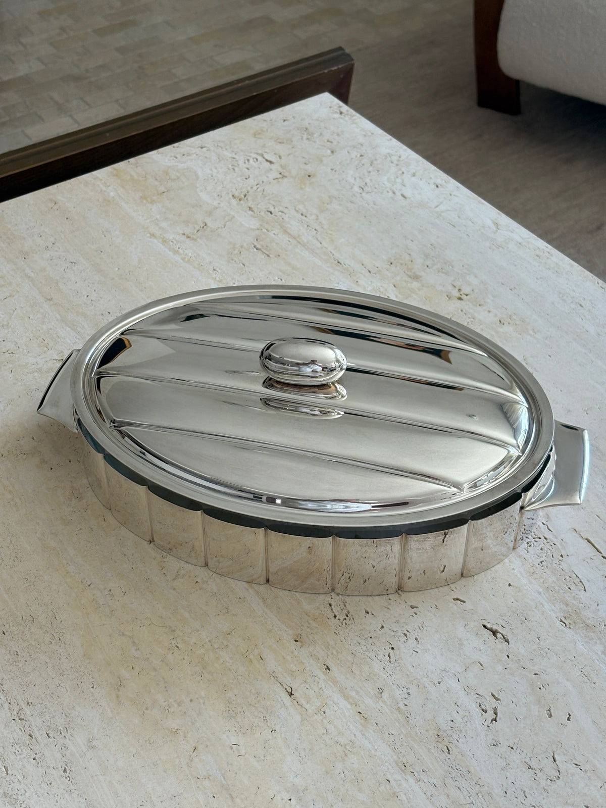 French Oval Pyrex Casserole Dish with Lid | Rare &amp; Collectible at Collectors Gene