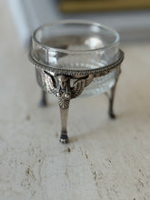 French Sterling Silver & Glass Dish with Sphinx Feet | Collectors Gene