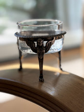 French Sterling Silver & Glass Dish with Sphinx Feet | Collectors Gene
