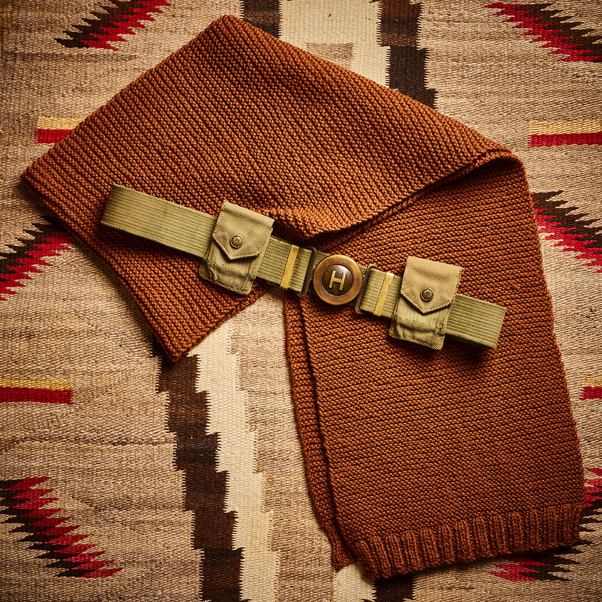 Green Canvas Headquarters Belt WWI | Doug Bihlmaier