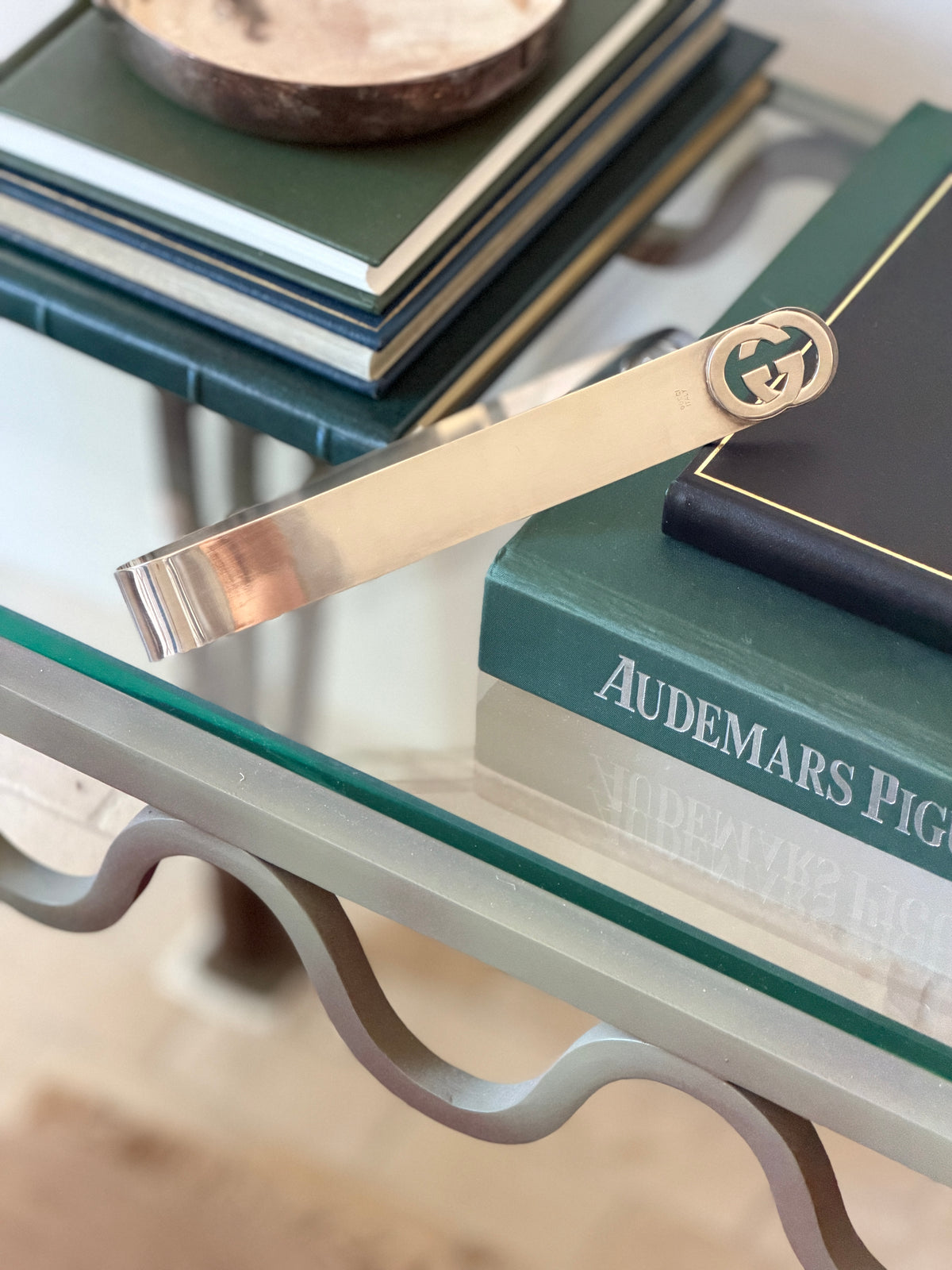 Gucci GG Silver Plated Ice Tongs | Collectors Gene