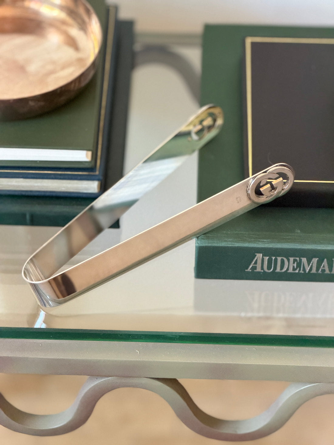 Gucci GG Silver Plated Ice Tongs | Collectors Gene