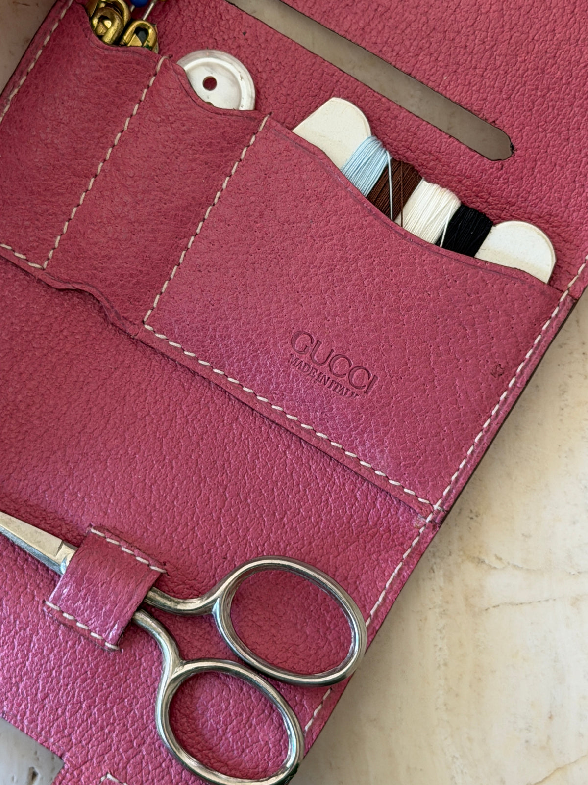 Gucci Leather Sewing Kit with Case | Collectors Gene