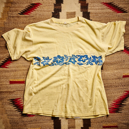 Hawaiian Pocket Tee with Native Flower Stripe | Doug Bihlmaier