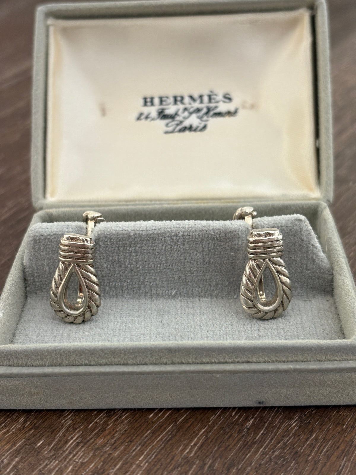 Hermès Cufflinks with Original Box | Collectors Gene Vintage Finds