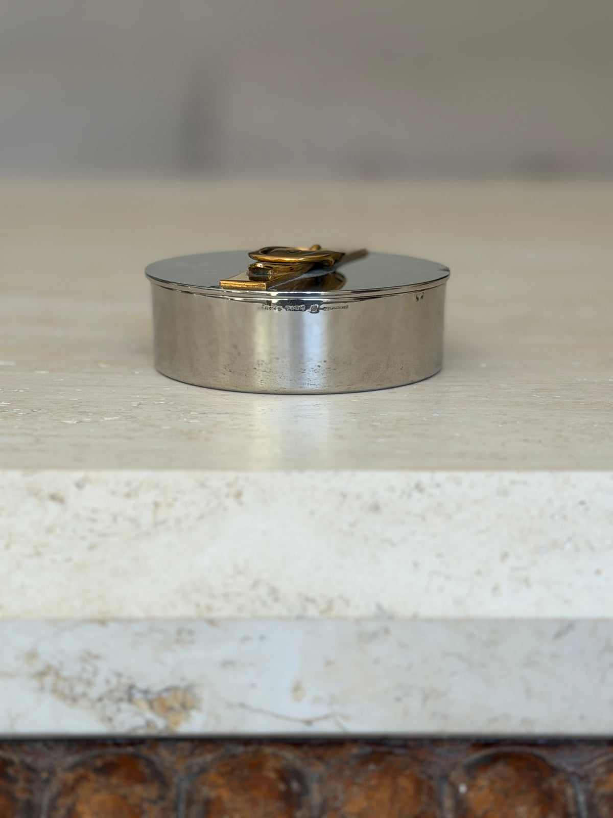 Hermes Scotch Tape Dispenser with Brass Buckle Detail - France | Collectors Gene