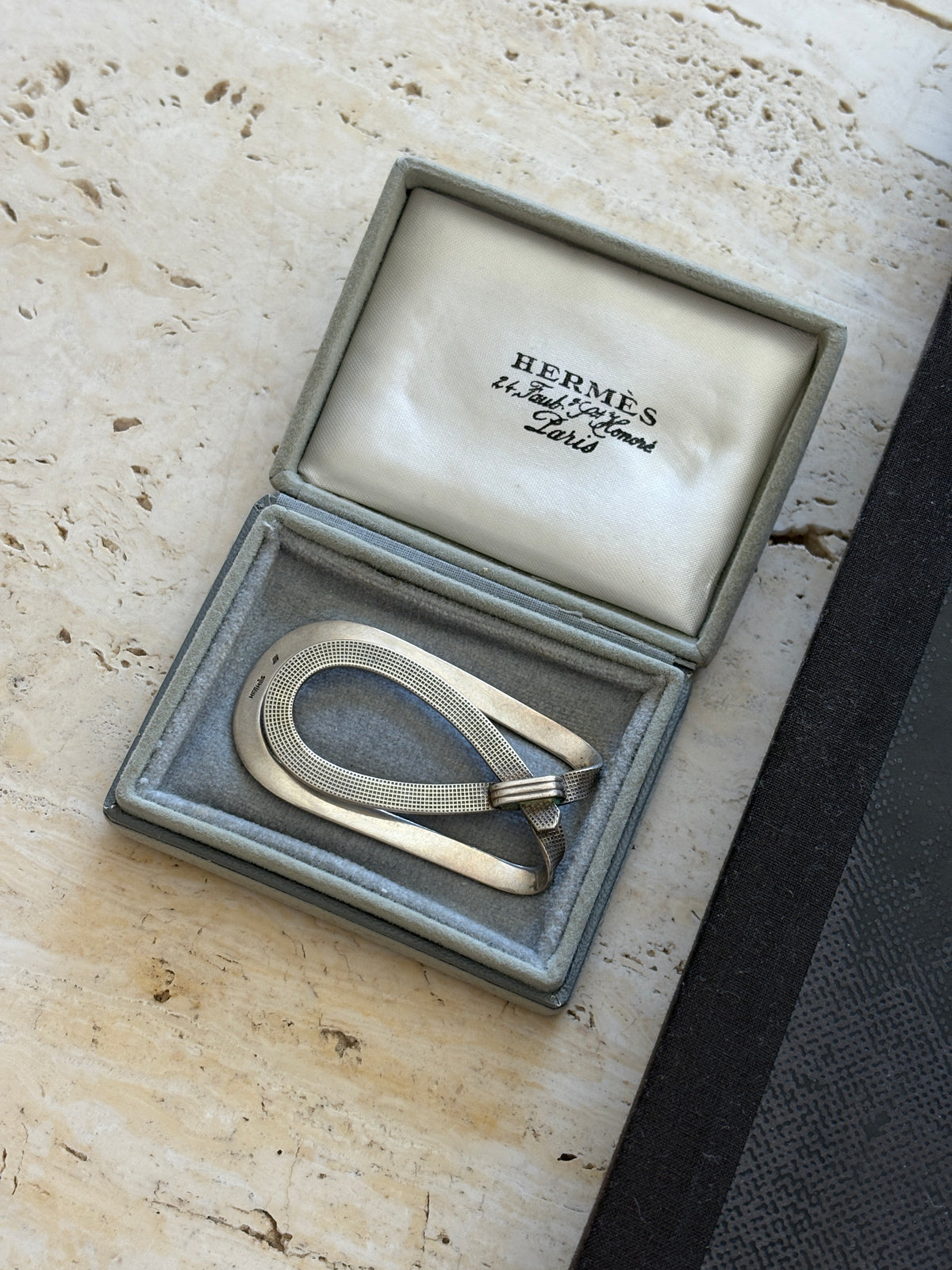 Hermès Vintage Money Clip with Original Box | Collectors Gene Rare and Collectible