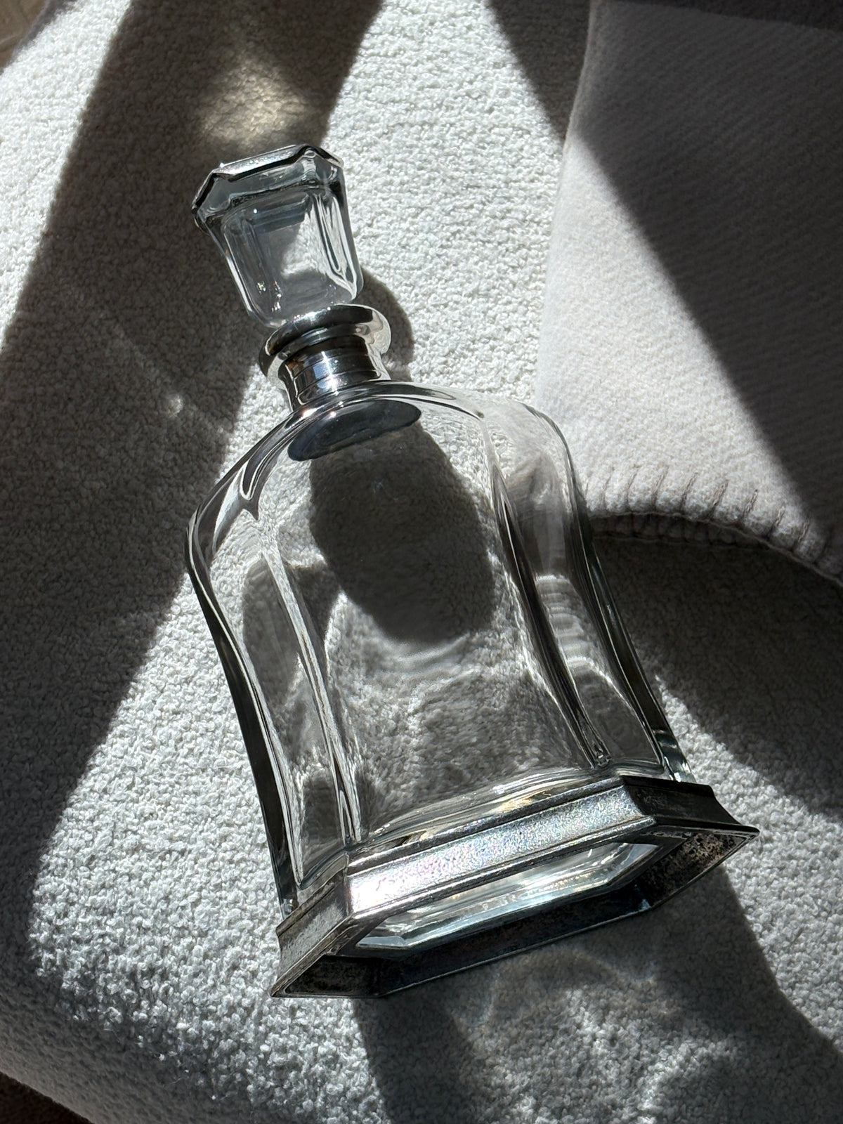 Italian Pewter and Glass Decanter | Collectors Gene
