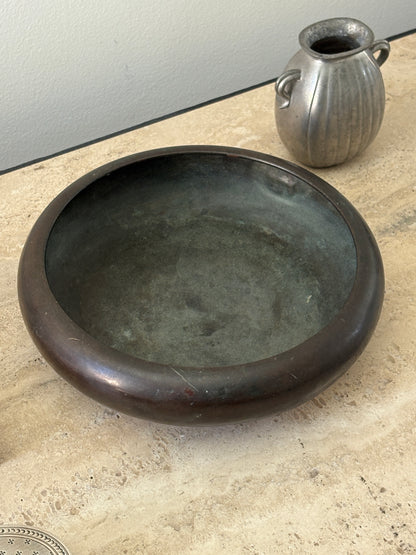 Japanese Meiji Bronze Yoshimasa Bowl | Collectors Gene