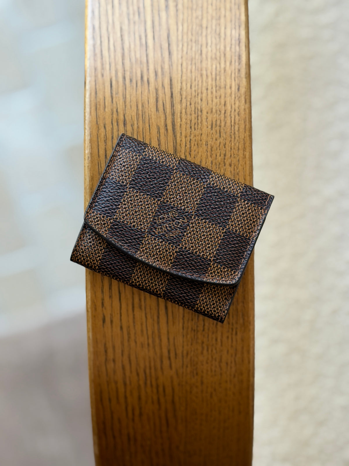 Louis Vuitton Damier Ebene Cufflink Tie Bar Case with Box | Collectors Gene