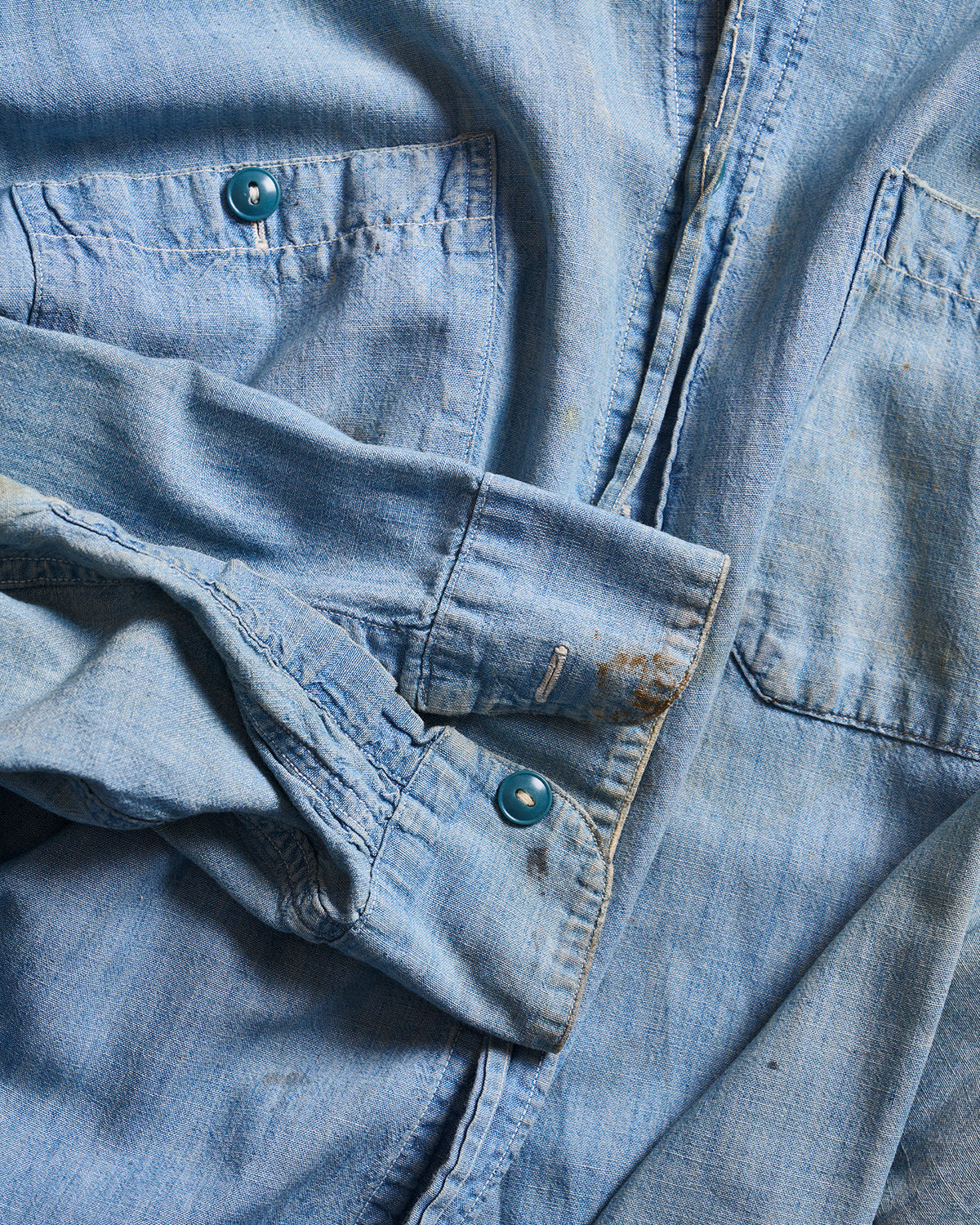 Naval Stenciled Chambray Shirt | Doug Bihlmaier